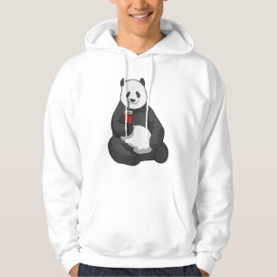 Panda med Drink Hoodie