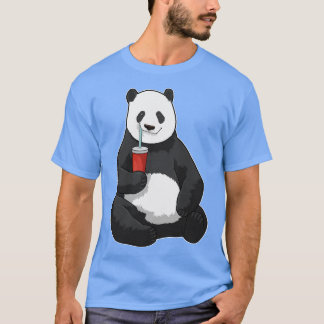 Panda med Drink T Shirt