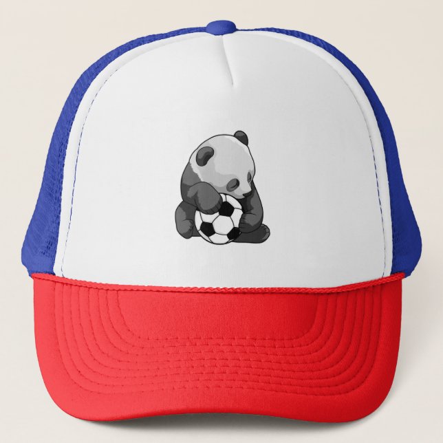 Panda med fotboll keps (Framsida)