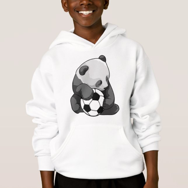 Panda med fotboll t shirt (Framsida)