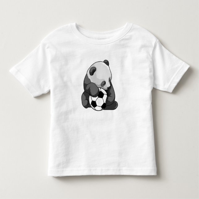 Panda med fotboll t shirt (Framsida)