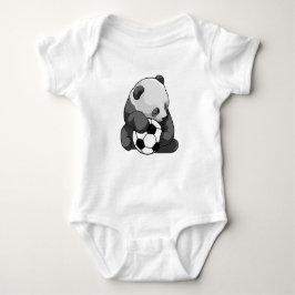 Panda med fotboll t shirt