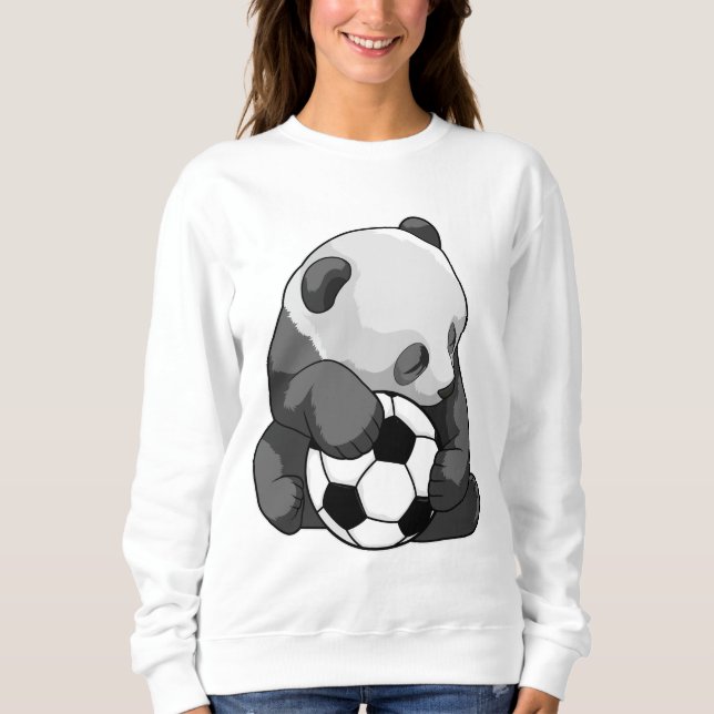 Panda med fotboll t shirt (Framsida)