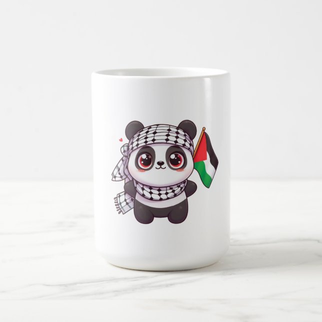 Panda med fred i Palestina Kaffemugg (Center)