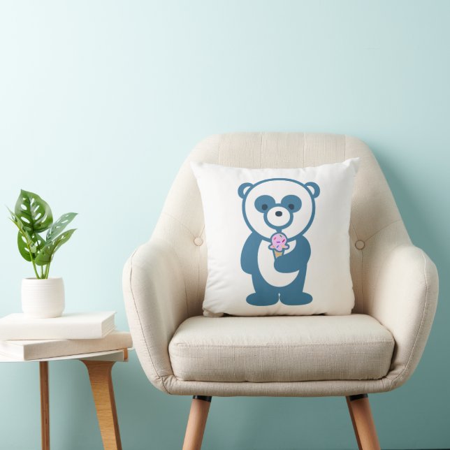 Panda med glass kudde (Stol)
