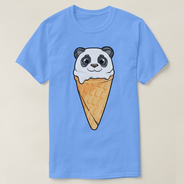 Panda med glass t shirt (Design framsida)