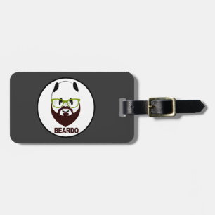 Panda med grönt glasögon BEARDO Bagagebricka