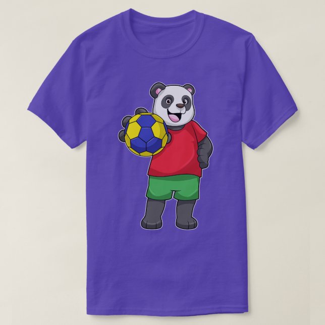 Panda med handbollsport t shirt (Design framsida)