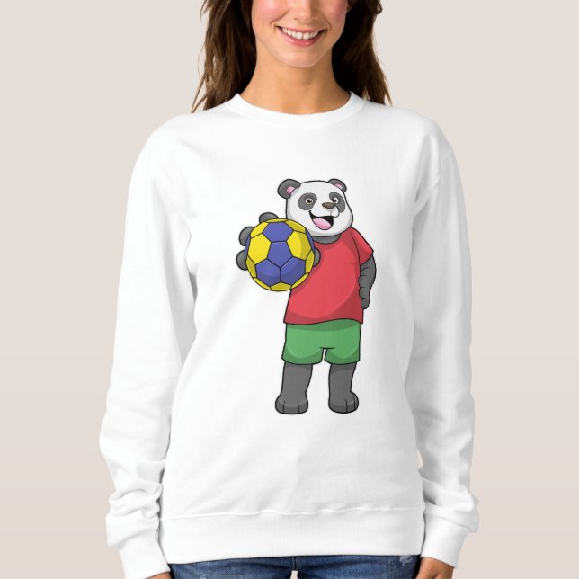 Panda med handbollsport t shirt (Framsida)