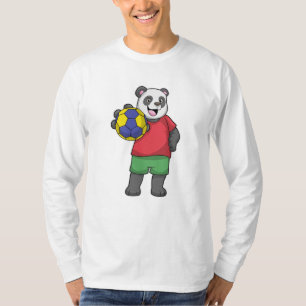 Panda med handbollsport t shirt