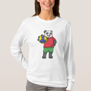 Panda med handbollsport t shirt