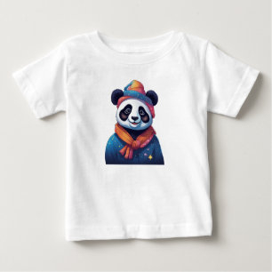 Panda med hatt t shirt