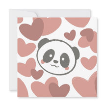 Panda med hjärtan