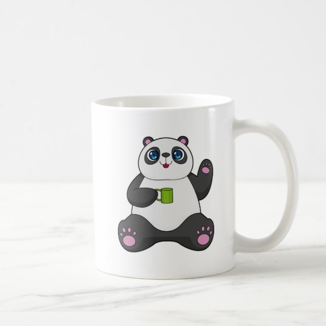 Panda med Kaffe mugg (Höger)