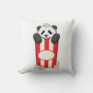 Panda med Popcorn Kudde