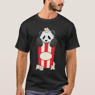 Panda med Popcorn T Shirt