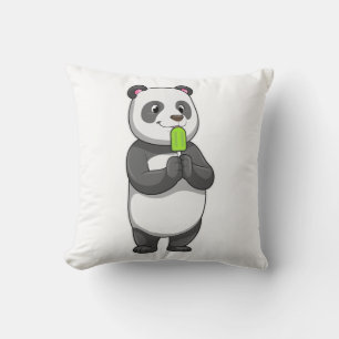 Panda med Popsicle Kudde