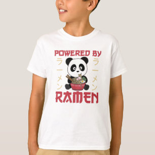 Panda med Ramen Sweet Kawaii Noodles Bears T Shirt