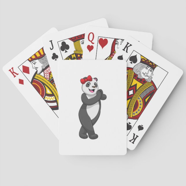 Panda med Ribbon Casinokort (Baksidan)
