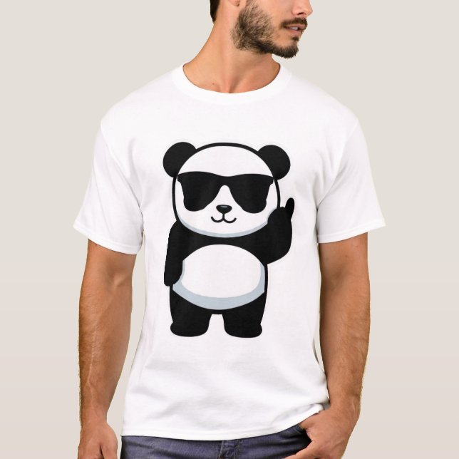 Panda med sassig attityd som inte bryr sig t shirt (Framsida)