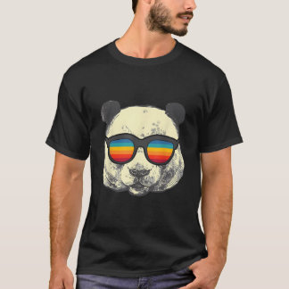 Panda med solglasögon t shirt