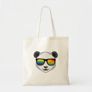 Panda med solglasögon tygkasse