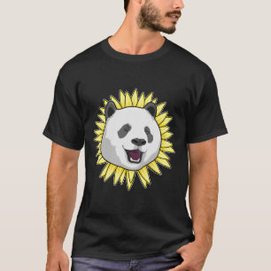 Panda med solros t shirt