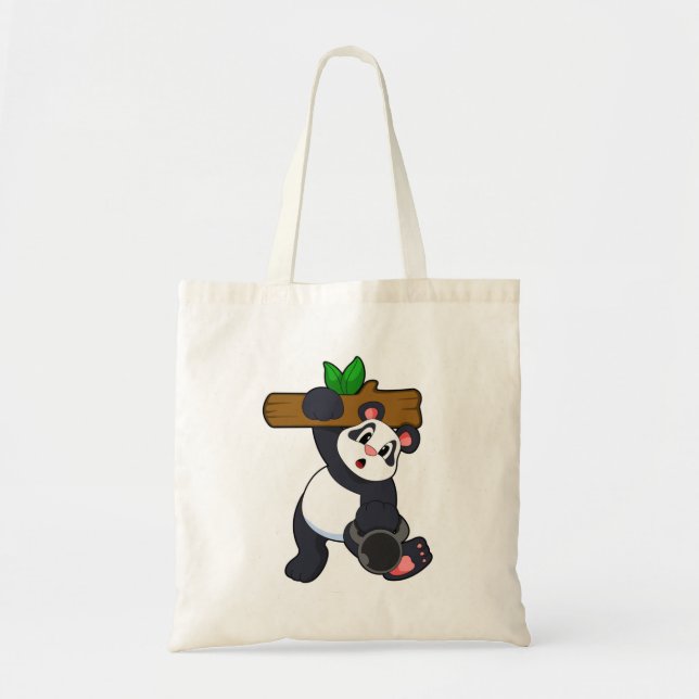 Panda med Wood vid styrkeutbildning Tygkasse (Framsidan)