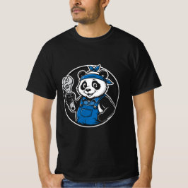Panda mekaniker - Söt garage skiftnyckel Panda T-s T Shirt
