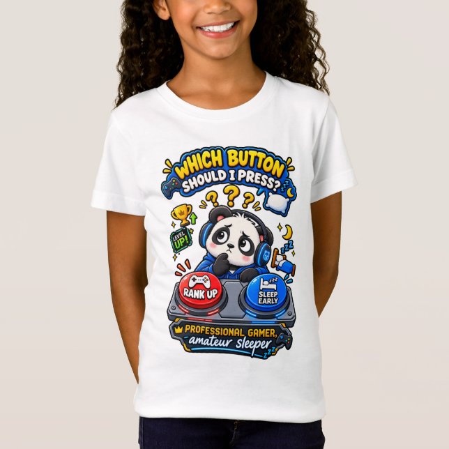 Panda Meme | Rolig Söt Panda Humor Design T Shirt (Framsida)