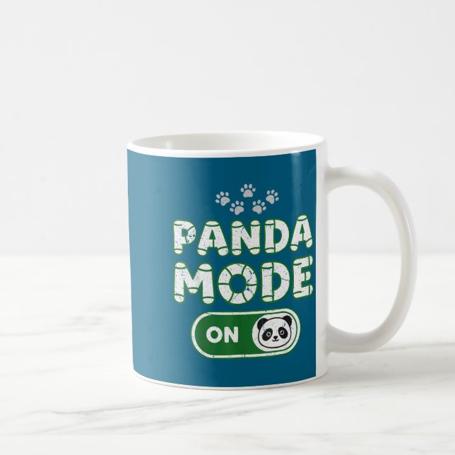Panda Mode On Funny Animal Bear Lover Owner Costum Kaffemugg (Höger)