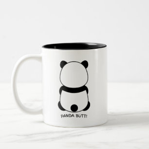 Panda-monium i Kopp! 🐼 ☕ 😂 Två-Tonad Mugg