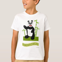Panda-monium Panda Bear Tecknad T Shirt
