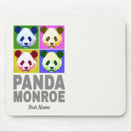 Panda Monroe Bear Pop Art Porträtt Musmatta