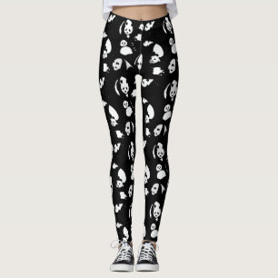 Panda mönster Black BG Leggings