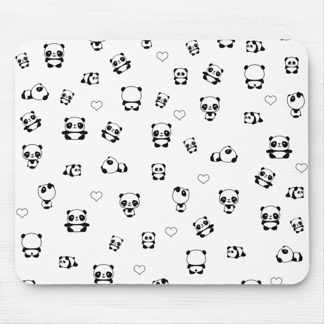 Panda mönster musmatta (Framsidan)