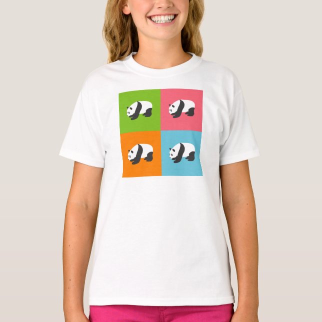 Panda Mönster Tee (Framsida)