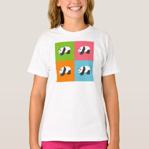 Panda Mönster Tee Shirt