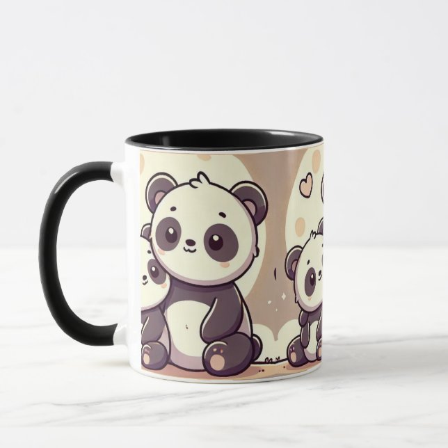 Panda Moonlight Kärlek Mugg (Vänster)