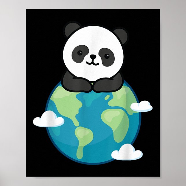 Panda Mor Earth Day FUNNY for Planet Environmen Poster (Framsidan)