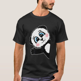 Panda Motif For And Children Panda Bear T Shirt