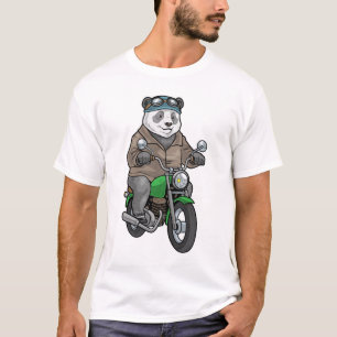 Panda Motorcykel T Shirt