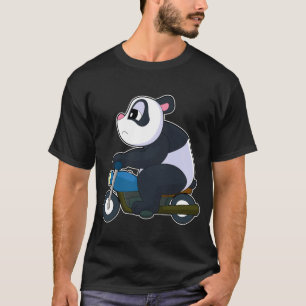 Panda Motorcykel T Shirt