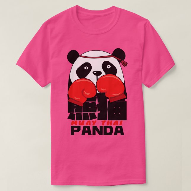 Panda Muay Thai T Shirt (Design framsida)