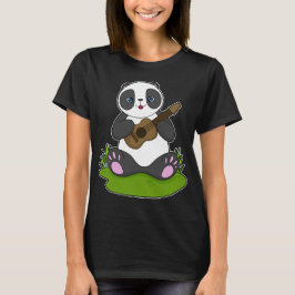 Panda Musician Guitar Music T Shirt