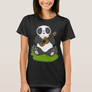 Panda Musician Guitar Music T Shirt