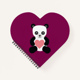 Panda-Nalle med bärbar hjärtdator