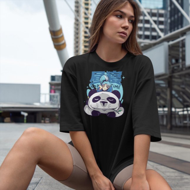 Panda Nap Time Anime T Shirt (Skapare uppladdad)
