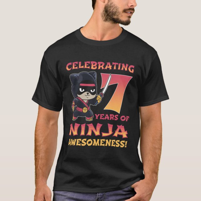 Panda Ninja I M 7 Sju Ninja 7Nd T Shirt (Framsida)