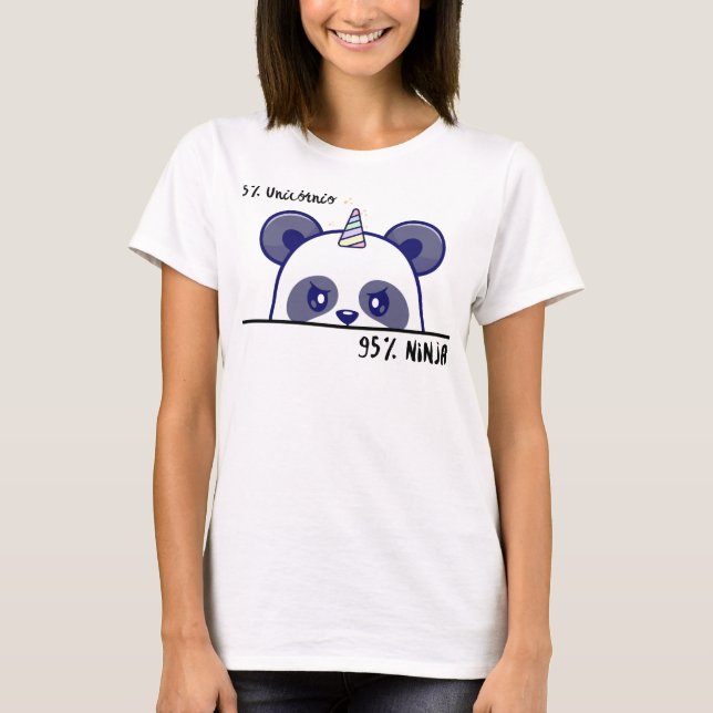 Panda Ninja T Shirt (Framsida)